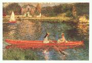 Pierre Renoir Boating on the Seine oil